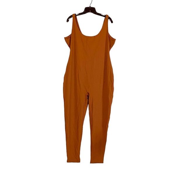 SKIMS Caramel All-in-One Scoop Neck Onesie Bodysuit Sz 4X NWT - Picture 10 of 12